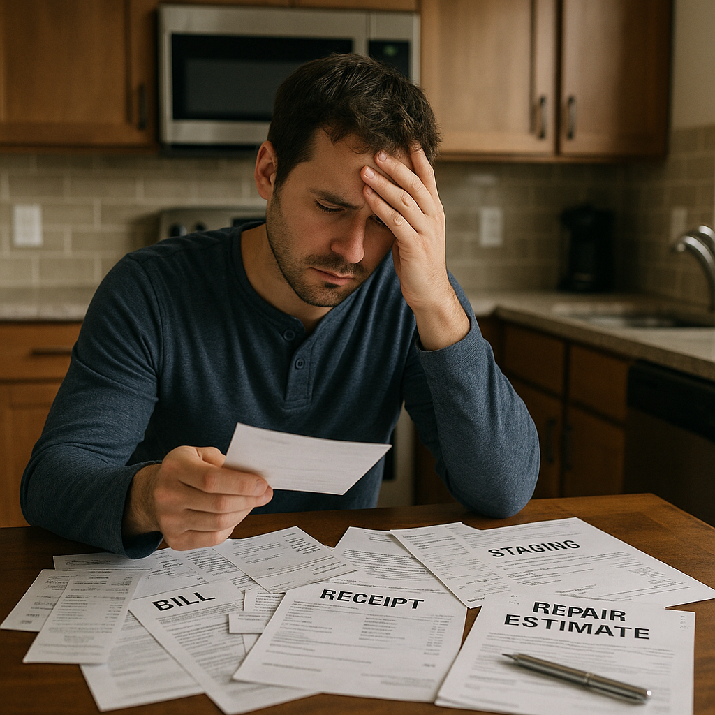 Homeowners under pressure illustration