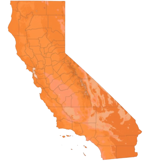 California service area map for Equity Track Inc.